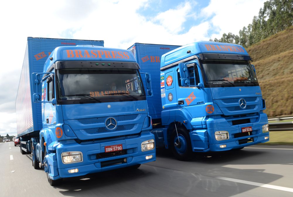 Braspress amplia frota com 235 caminhões extrapesados Mercedes-Benz