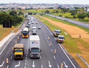Portal Estrada - Tráfego de caminhões aumentou nas estradas pedagiadas