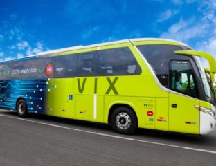 Portal Estrada - VIX Logística inicia operação com ônibus elétrico
