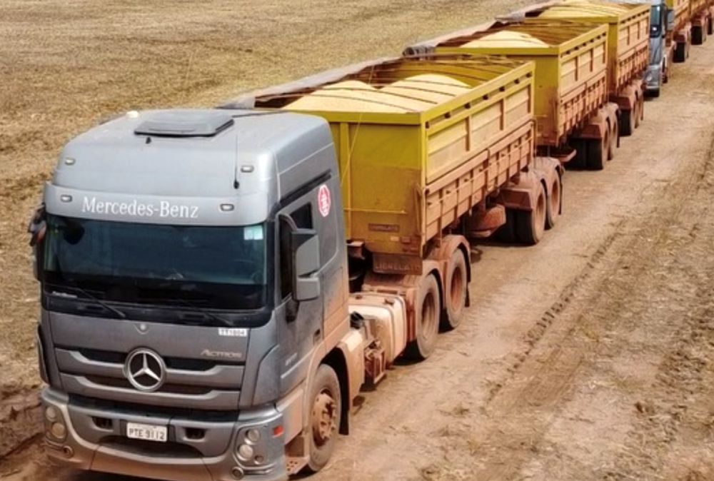 Portal Estrada - RISA adquire 50 caminhões Actros para tritrens de grãos