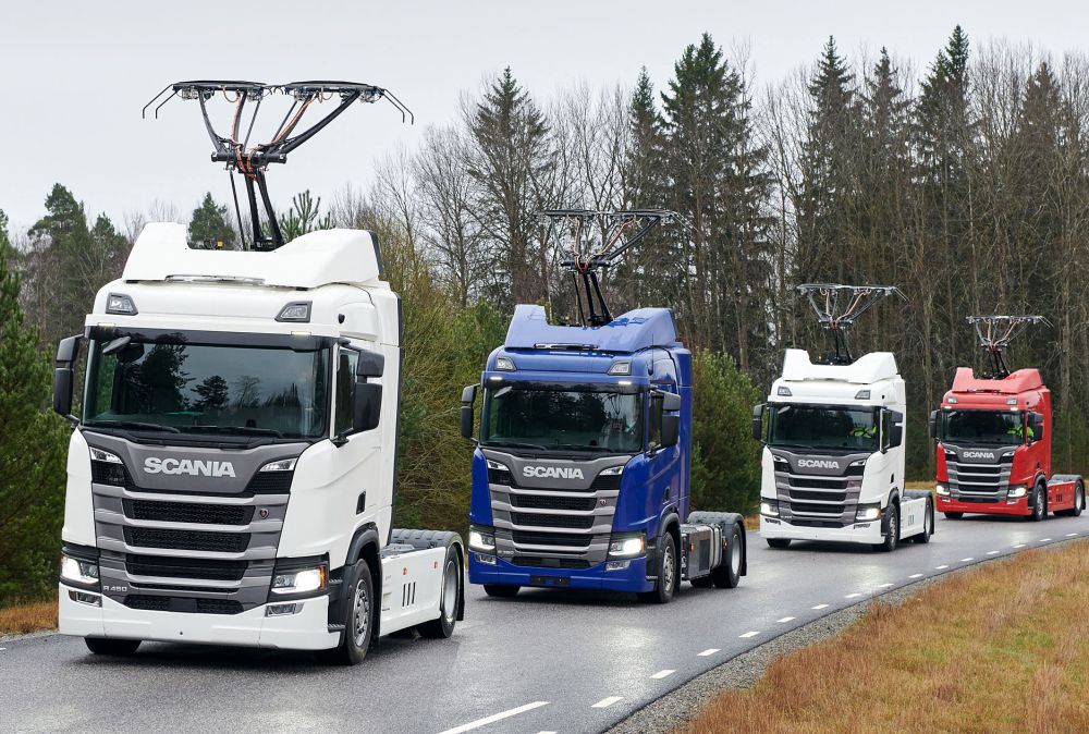 Mais 7 caminhões Scania serão entregues com a expansão da estrada elétrica alemã