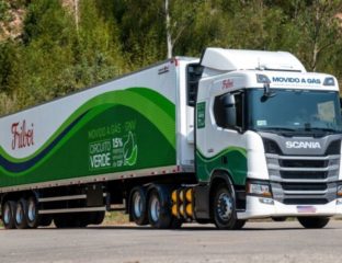 Portal Estrada - TransMaroni amplia frota com 11 caminhões Scania a gás
